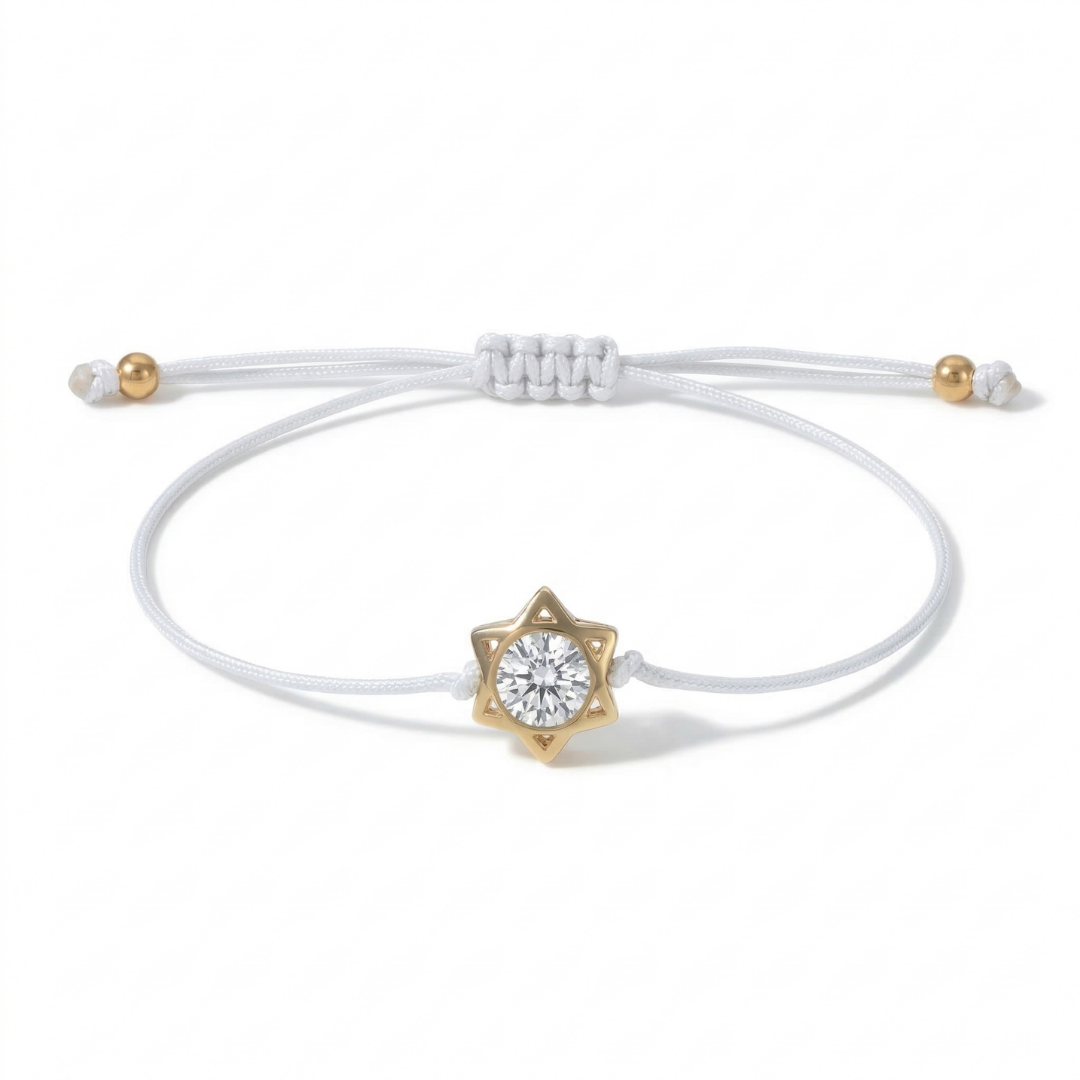 Star Of David Gem Bracelet