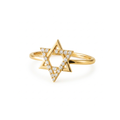 Star Of David Gem Ring