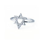 Star Of David Gem Ring