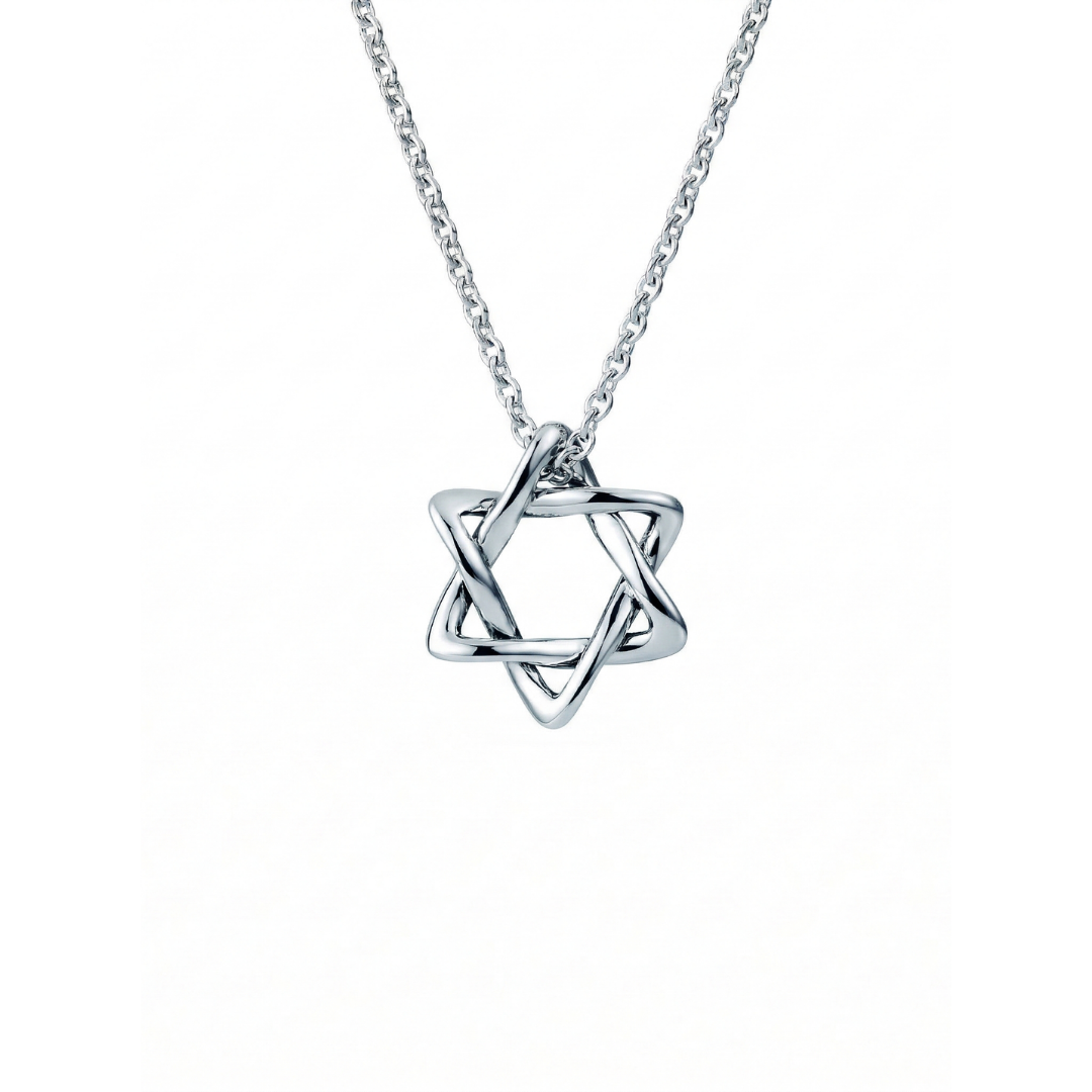 Star Of David Pendant Curved