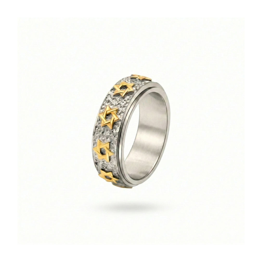 Star Of David Swivel Ring
