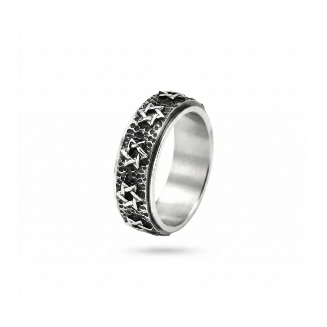 Star Of David Swivel Ring