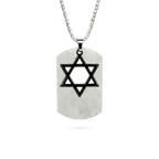 Star of David Tag Pendant