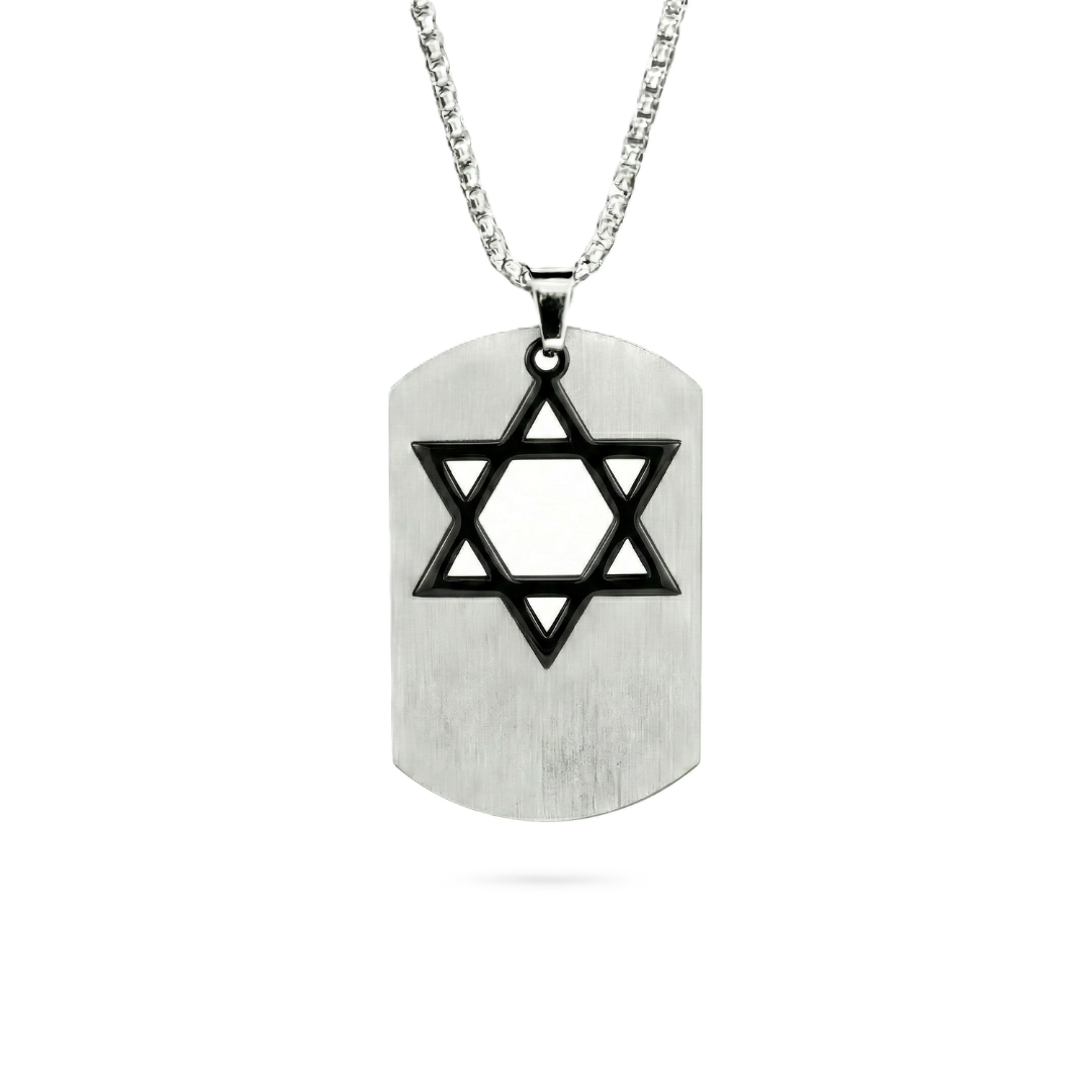 Star of David Tag Pendant