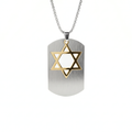 Star of David Tag Pendant