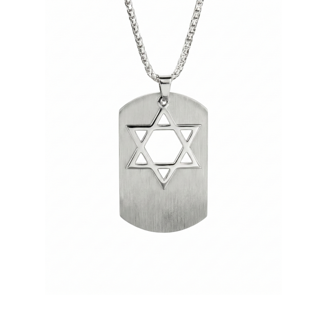 Star of David Tag Pendant
