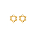 Star of David Woven Earrings