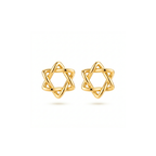 Star of David Woven Earrings