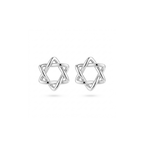 Star of David Woven Earrings