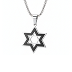 Star of David Inset Pendant