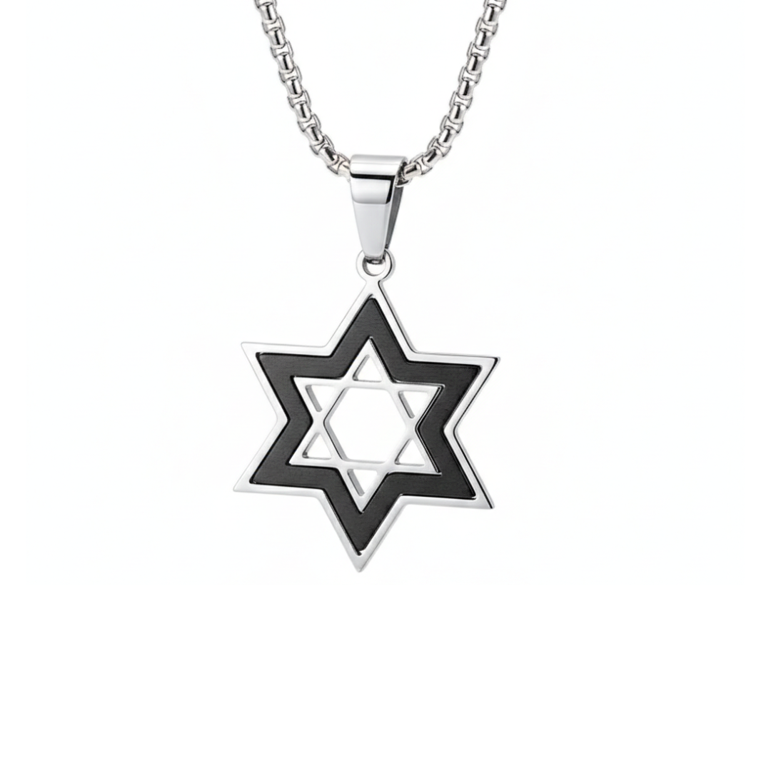 Star of David Inset Pendant