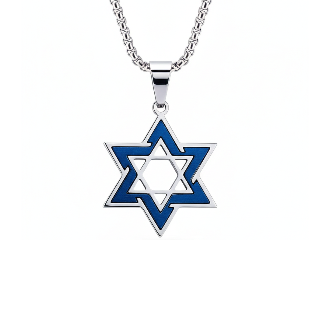 Star of David Inset Pendant