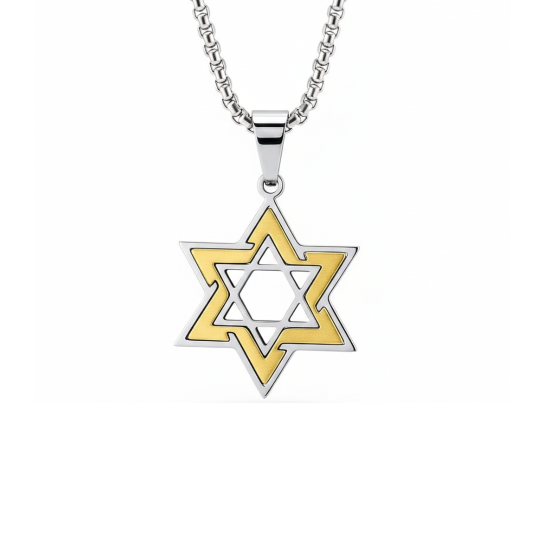 Star of David Inset Pendant