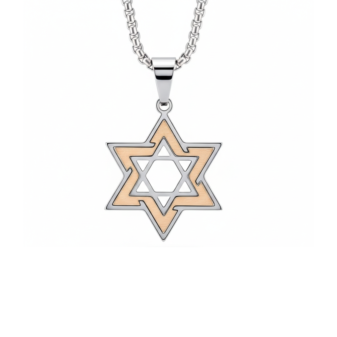 Star of David Inset Pendant
