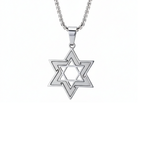 Star of David Inset Pendant
