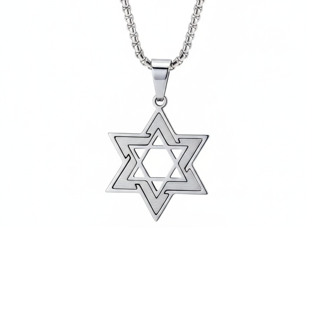 Star of David Inset Pendant