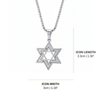 Star of David Inset Pendant