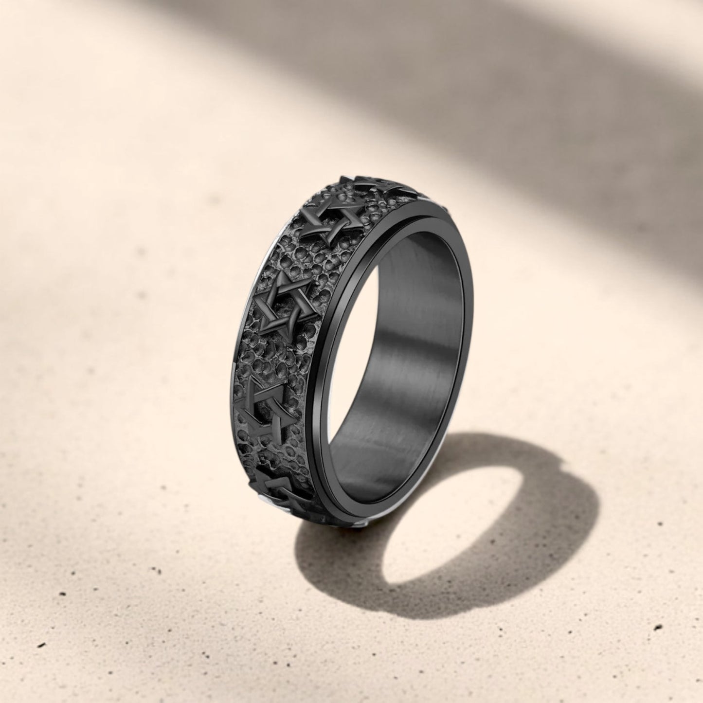 Star Of David Swivel Ring