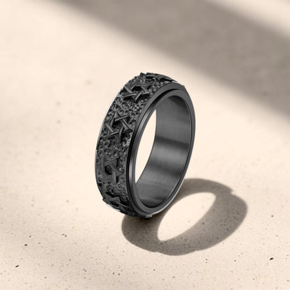 Star Of David Swivel Ring