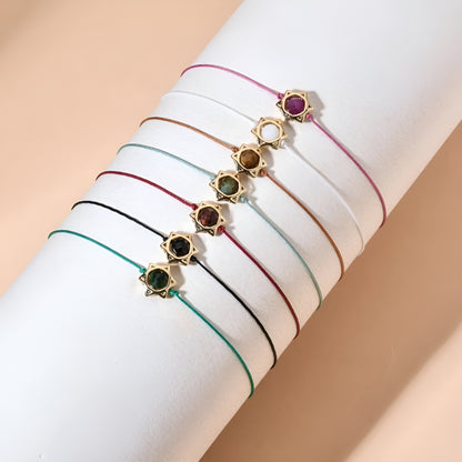 Star Of David Gem Bracelet