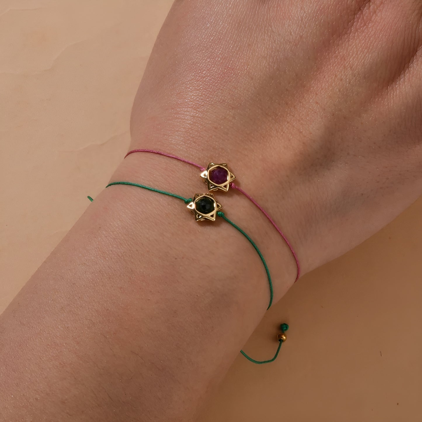 Star Of David Gem Bracelet
