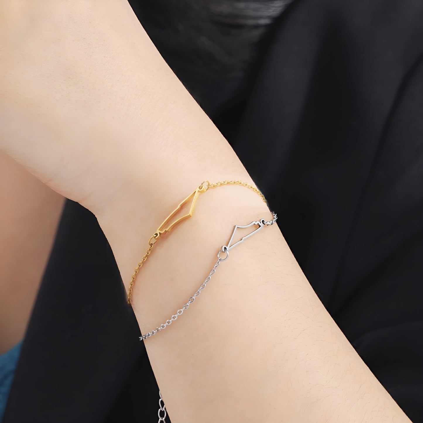 Israel Map Bracelet