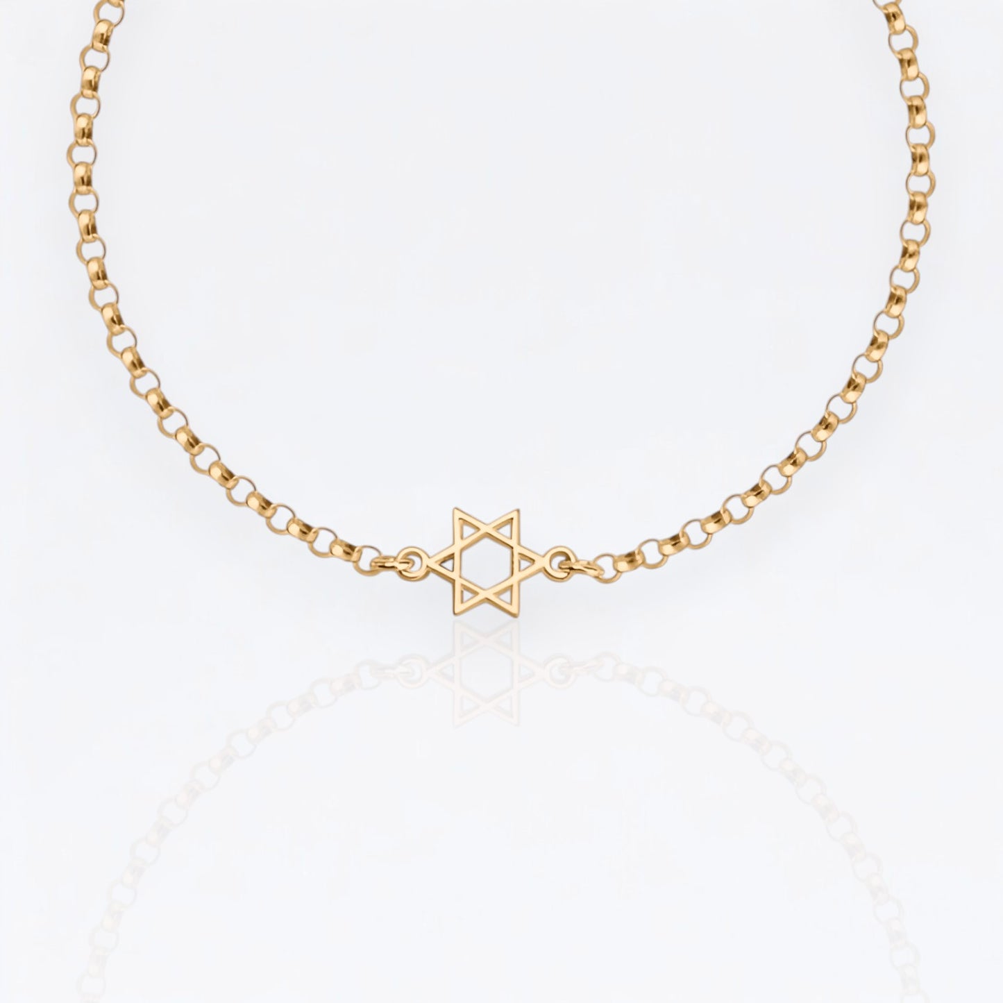Star of David Chain Bracelet