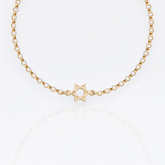 Star of David Chain Bracelet