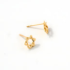 Star of David Woven Earrings