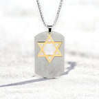 Star of David Tag Pendant