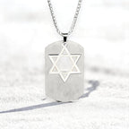 Star of David Tag Pendant