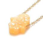 Hamsa Opal Pendant