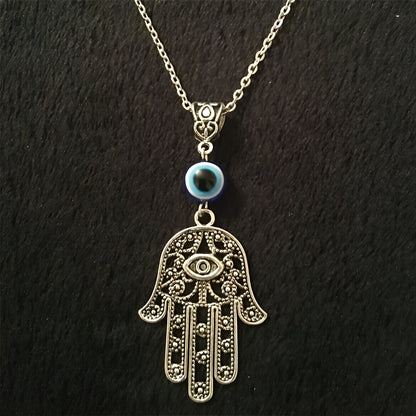 Hamsa Eye Gem Pendant