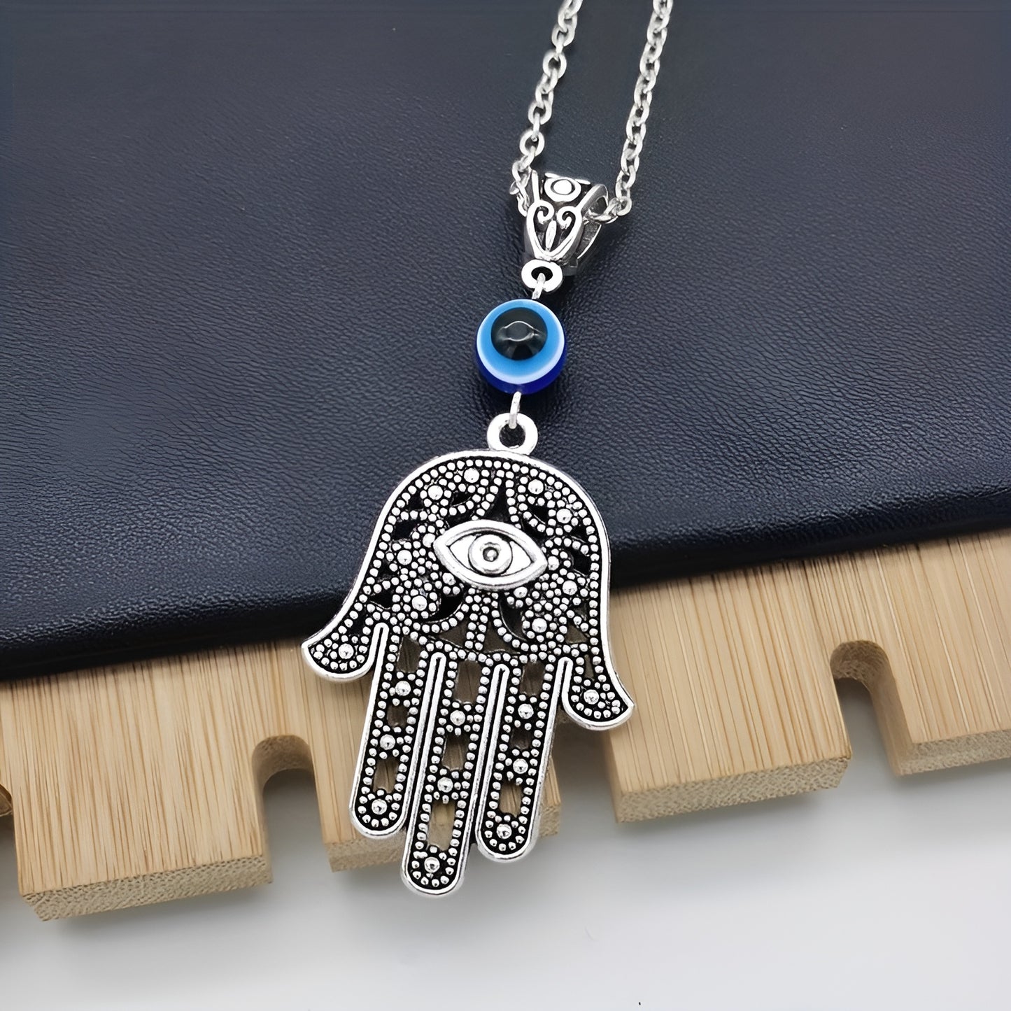 Hamsa Eye Gem Pendant